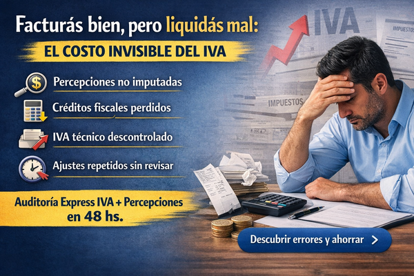 Facturás bien, pero liquidás mal: el costo invisible del IVA